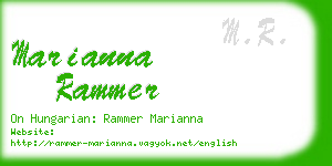 marianna rammer business card